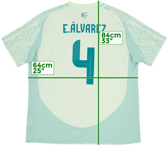 2024-25 Mexico Away Shirt E.Alvarez #4 (XXL)