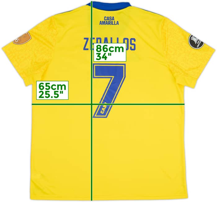 2022 Boca Juniors Third Shirt Zeballos #7 (XXL)