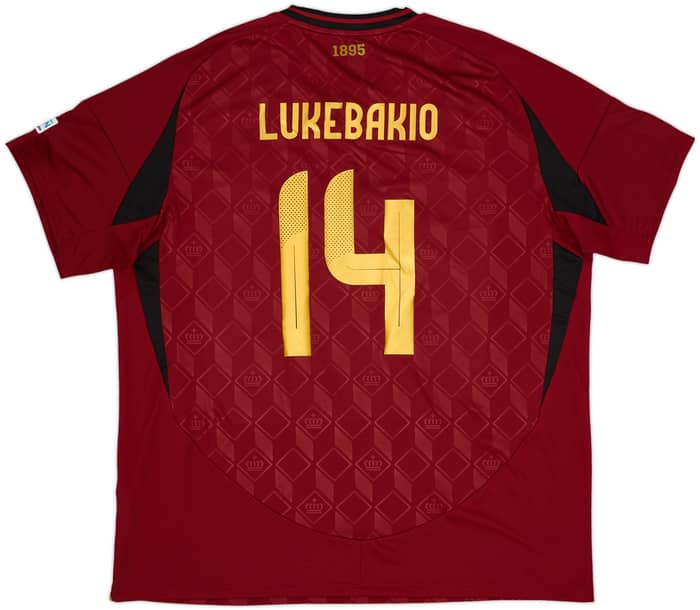 2024-25 Belgium Home Shirt Lukebakio #14 (XXL)