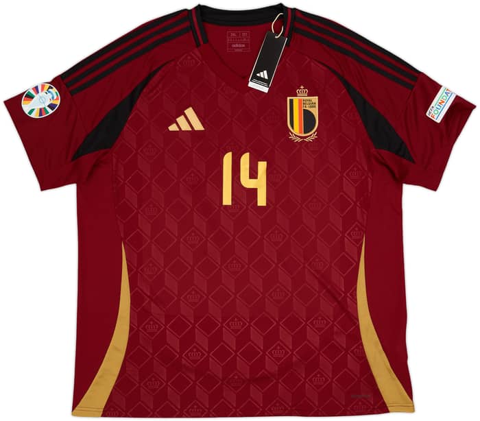2024-25 Belgium Home Shirt Lukebakio #14 (XXL)