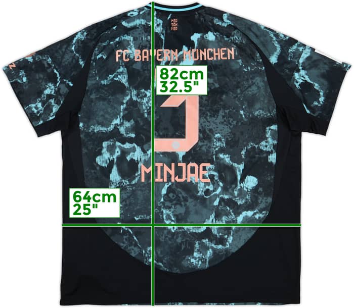 Camiseta de visitante del Bayern Munich 2024-25 Minjae #3 (XXL)