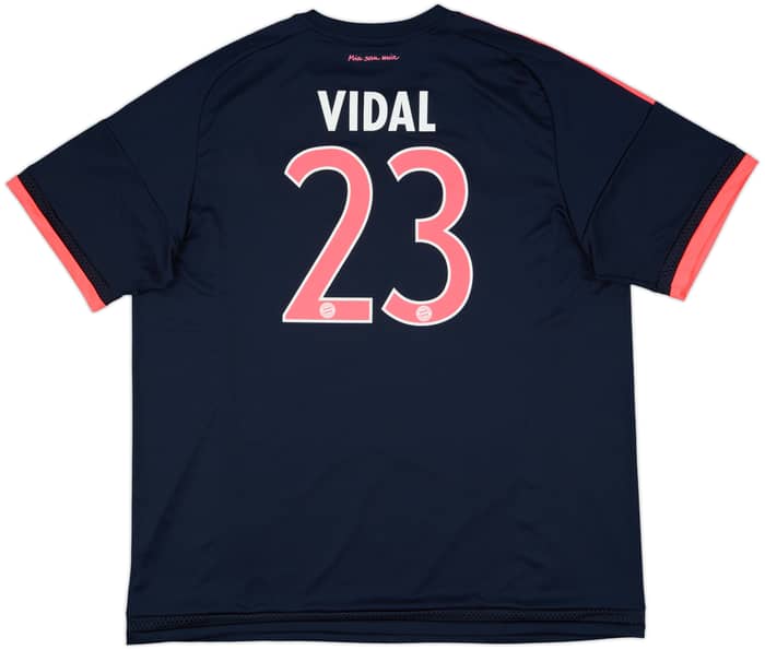 2015-16 Bayern Munich Third Shirt Vidal #23 - 9/10 - (XXL)