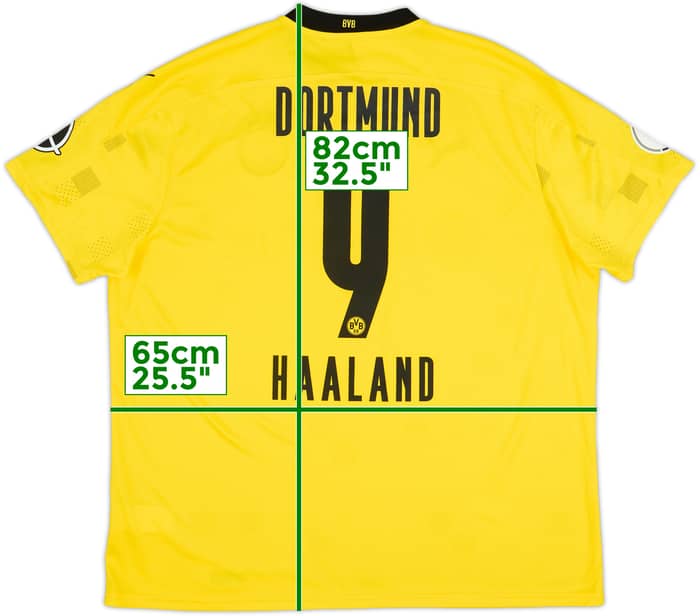2020-21 Borussia Dortmund Cup Shirt Haaland #9 (3XL)
