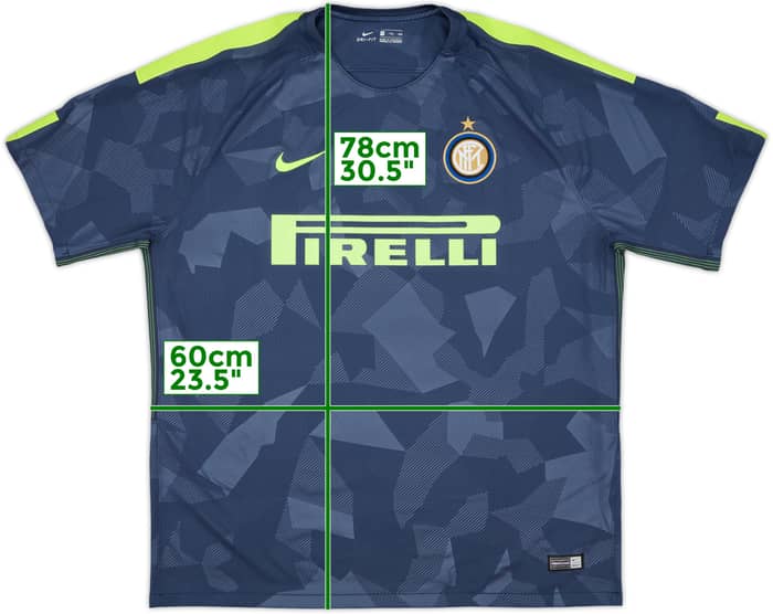 2017-18 Inter Milan Third Shirt - 8/10 - (XXL)
