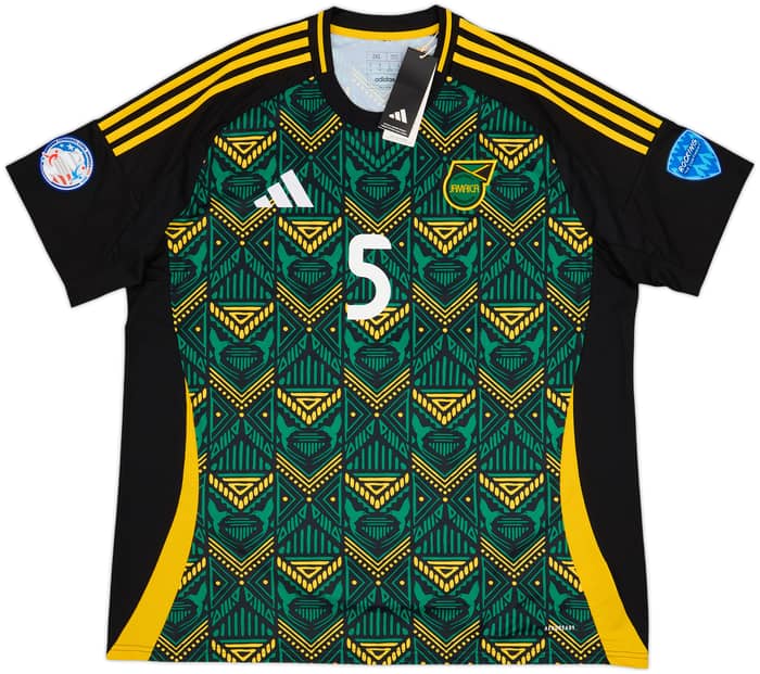 2024-26 Jamaica Away Shirt Pinnock #5 (XXL)