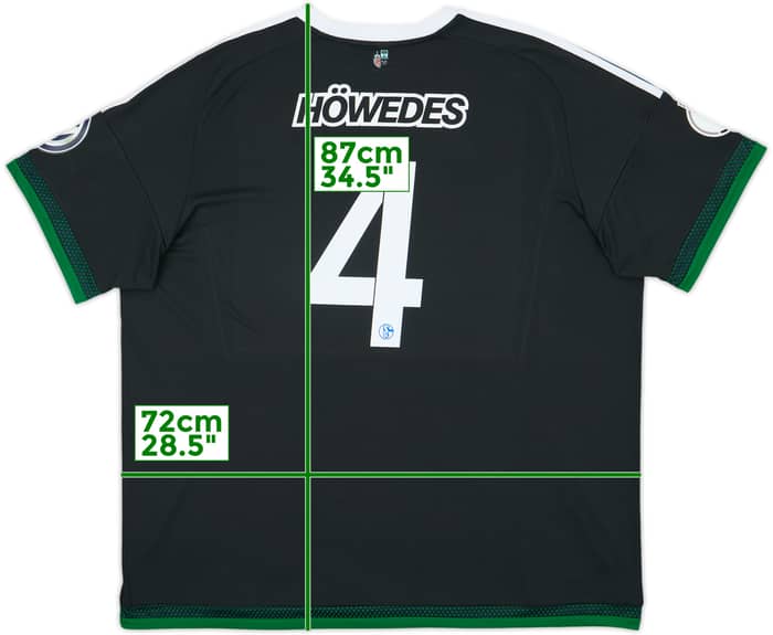 2015-17 Schalke Third Shirt Howedes #4 - 9/10 - (3XL)