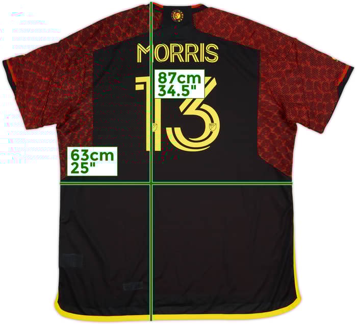 Camiseta auténtica de visitante del Seattle Sounders 2023-24 Morris #13 (XXL)