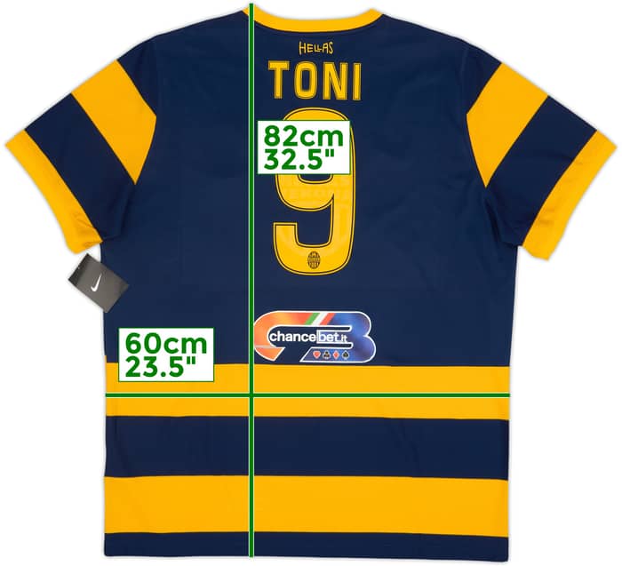 2016-17 Hellas Verona Home Shirt Toni #9 (XXL)