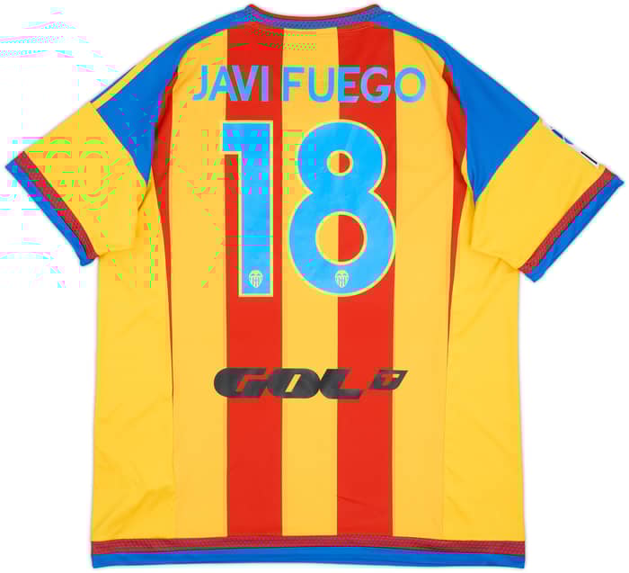 2015-16 Valencia Away Shirt Javi Fuego #18 - 8/10 - (XL)