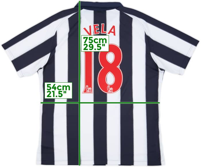 2010-11 West Brom Home Shirt Vela #18 - 6/10 - (L)