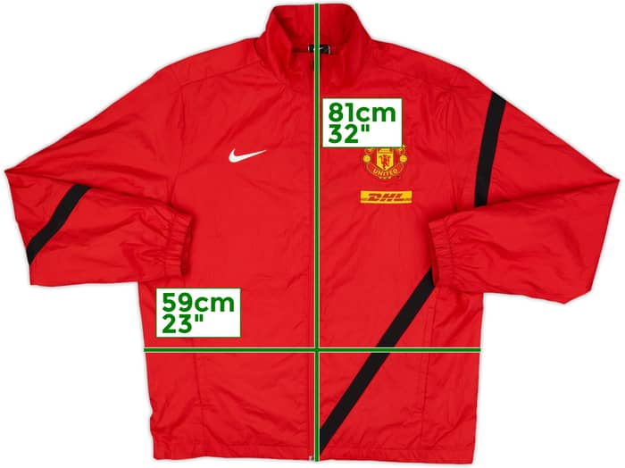2011-12 Manchester United Nike Track Jacket - 8/10 - (L)