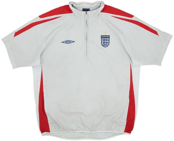 2007-08 England Umbro 1/4 Zip S/S Training Top - 6/10 - (L)
