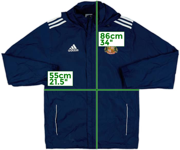 2014-15 Sunderland adidas Hooded Rain Jacket - 4/10 - (M)