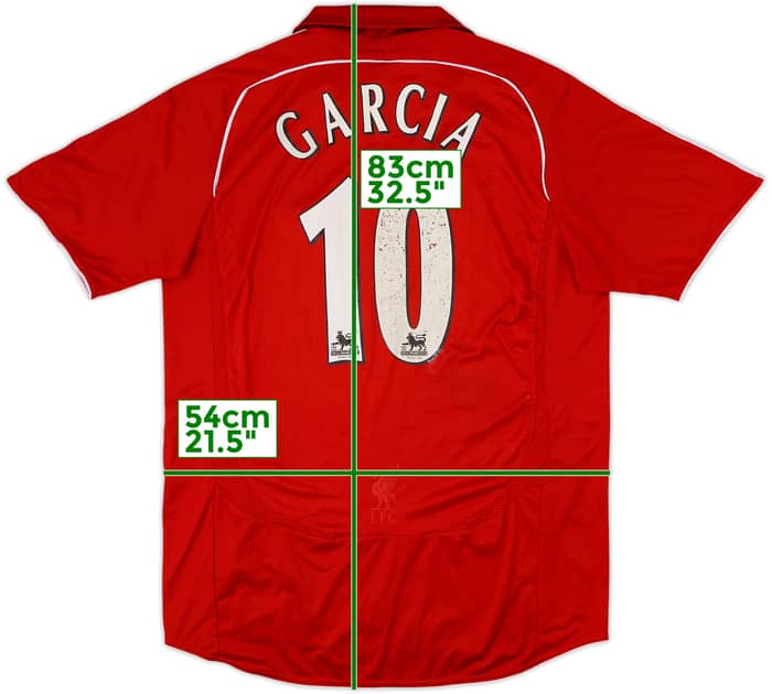 2006-08 Liverpool Home Shirt Garica #10 - 6/10 - (L)