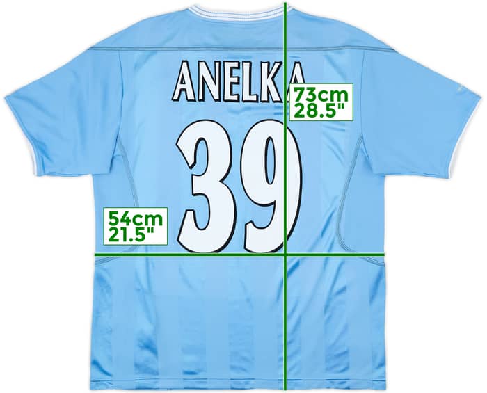 2003-04 Manchester City Home Shirt Anelka #39 - 6/10 - (M)