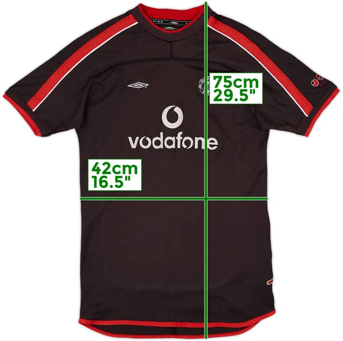 2000-01 Manchester United Umbro Training Shirt - 7/10 - (XL.Boys)