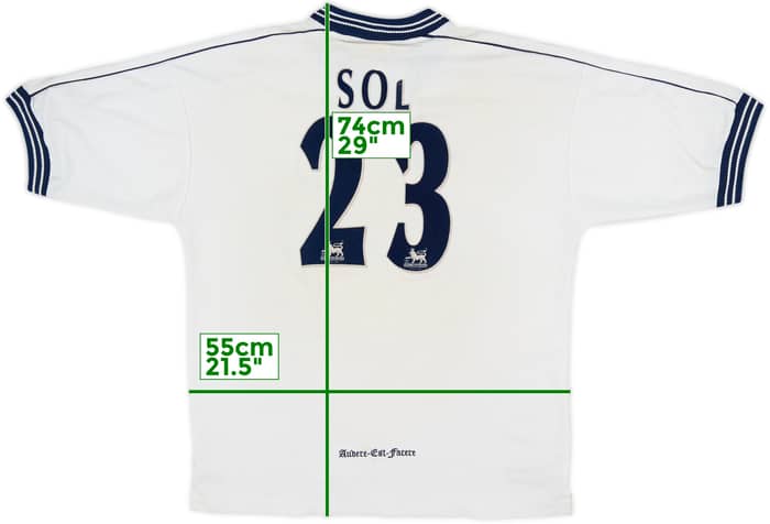 1997-99 Tottenham Home Shirt Sol #23 - 5/10 - (L)