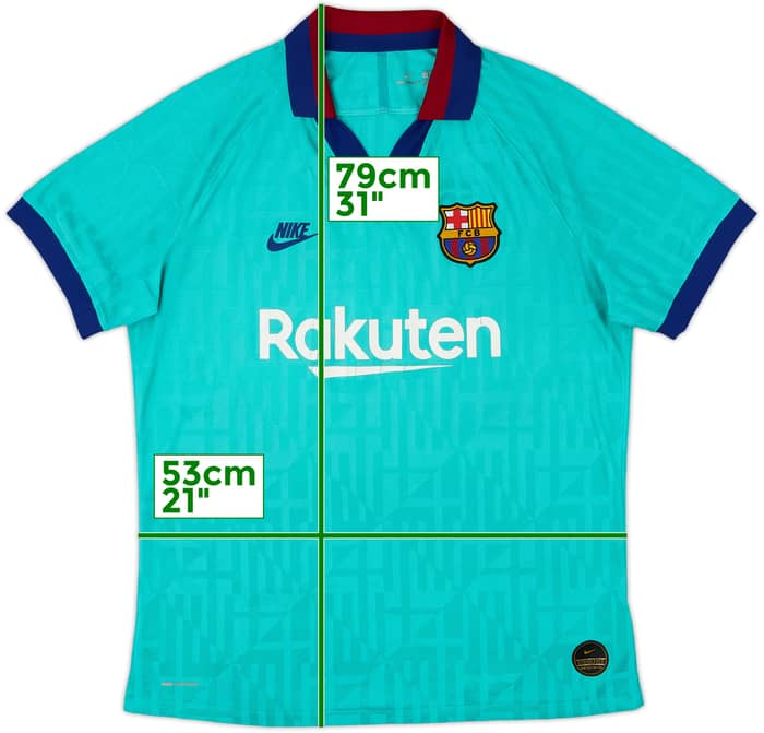 2019-20 Barcelona Authentic Third CL Shirt - 5/10 - (L)