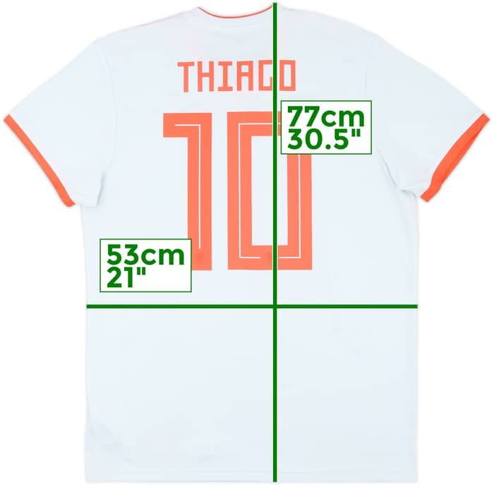 2018-19 Spain Away Shirt Thiago #10 - 7/10 - (L)