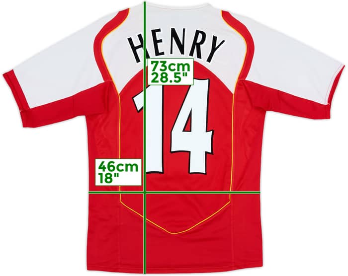 2004-05 Arsenal Home Shirt Henry #14 - 8/10 - (S)