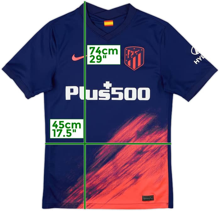 2021-22 Atletico Madrid Away Shirt - 7/10 - (S)