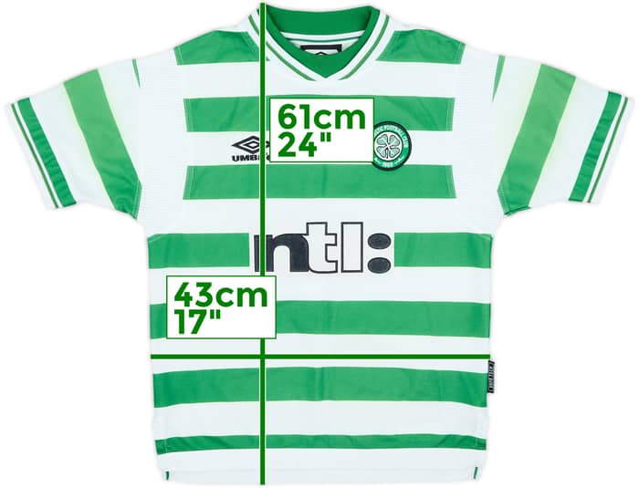1999-01 Celtic Home Shirt - 7/10 - (S.Boys)