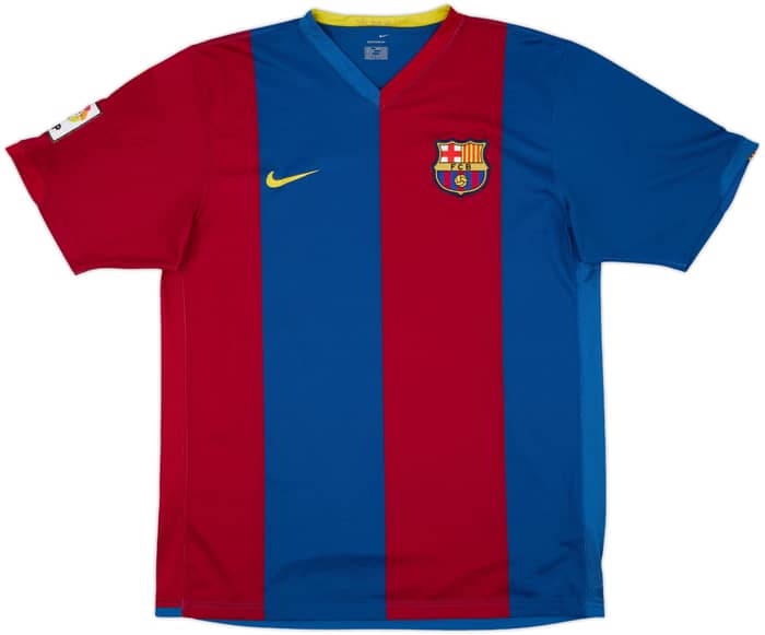 2006-07 Barcelona Home Shirt Ronaldinho #10 - 9/10 - (L)