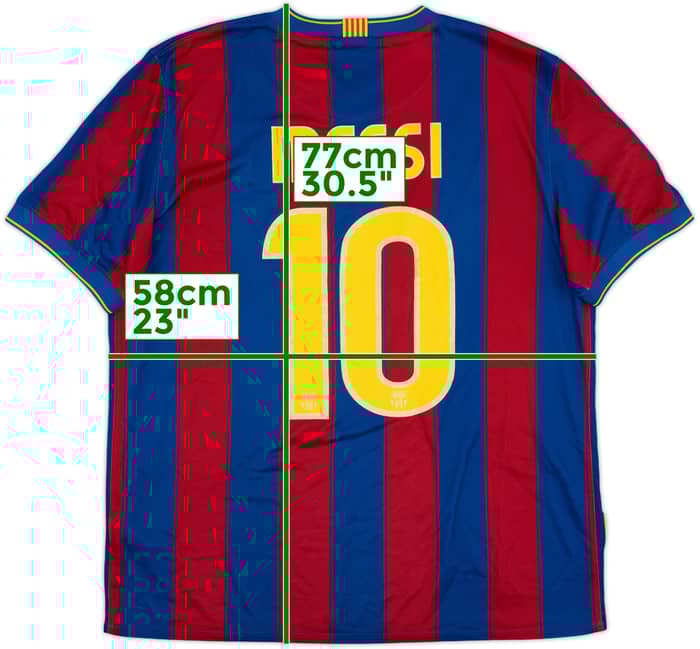 2009-10 Barcelona Home Shirt Messi #10 - 6/10 - (L)