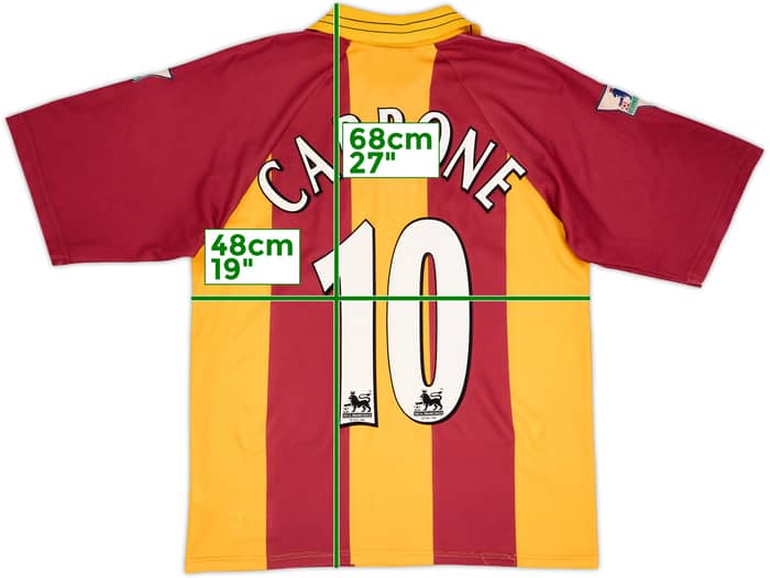 1999-01 Bradford Home Shirt Carbone #10 - 7/10 - (S)