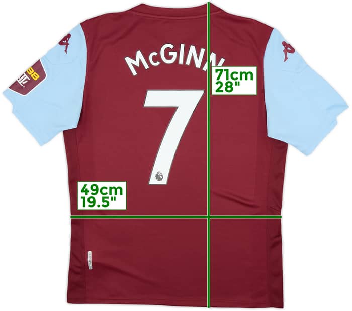 2019-20 Aston Villa Home Shirt McGinn #7 - 8/10 - (L)