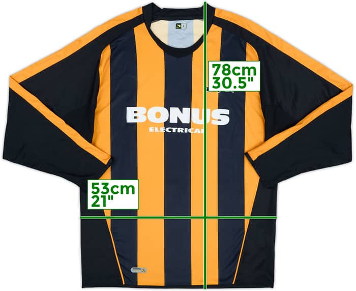2006-07 Hull City Home L/S Shirt - 4/10 - (L)