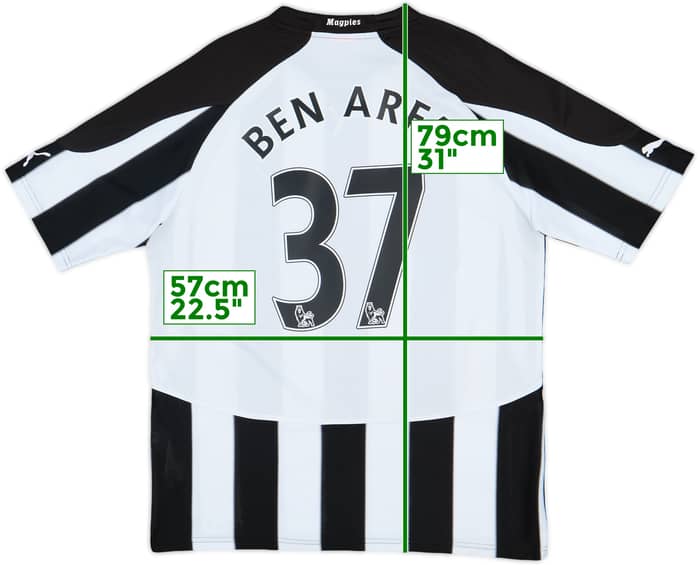 2010-11 Newcastle Home Shirt Ben Arfa #37 - 6/10 - (L)