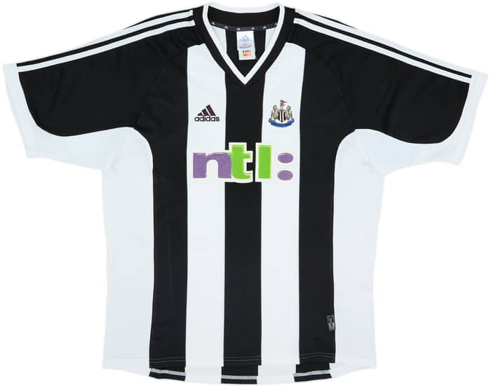 2001-03 Newcastle Home Shirt Shearer #9 - 8/10 - (L)
