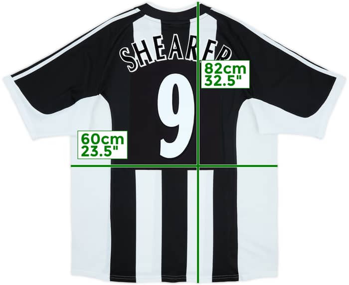2001-03 Newcastle Home Shirt Shearer #9 - 7/10 - (XL)