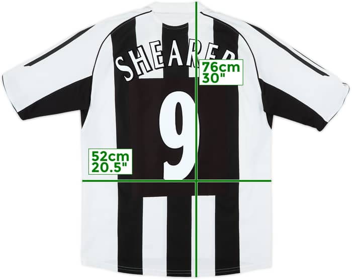 2005-07 Newcastle Home Shirt Shearer #9 - 8/10 - (M)