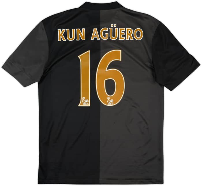 2013-14 Manchester City Away Shirt Kun Aguero #16 - 9/10 - (M)