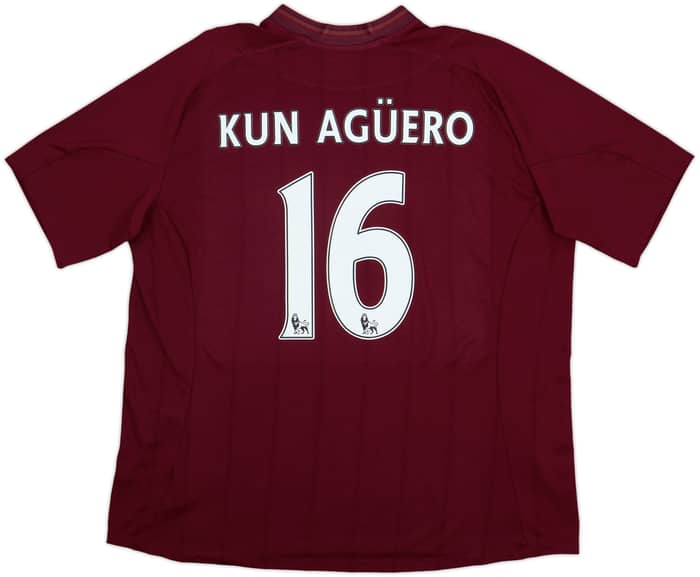 2012-13 Manchester City Away Shirt Kun Aguero #16 - 6/10 - (XXL)