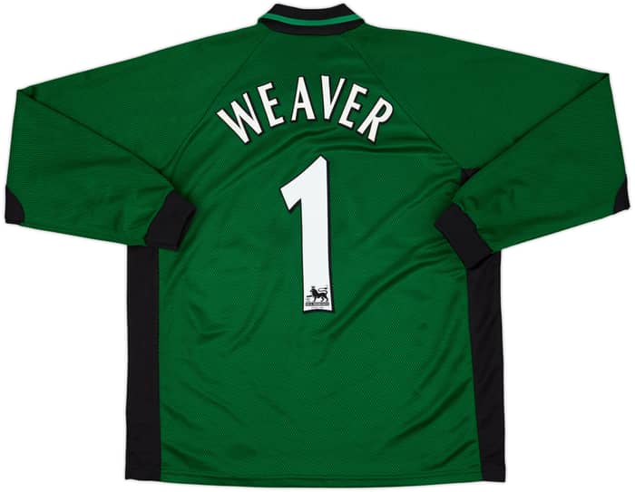2000-01 Manchester City GK Shirt Weaver #1 - 8/10 - (L)
