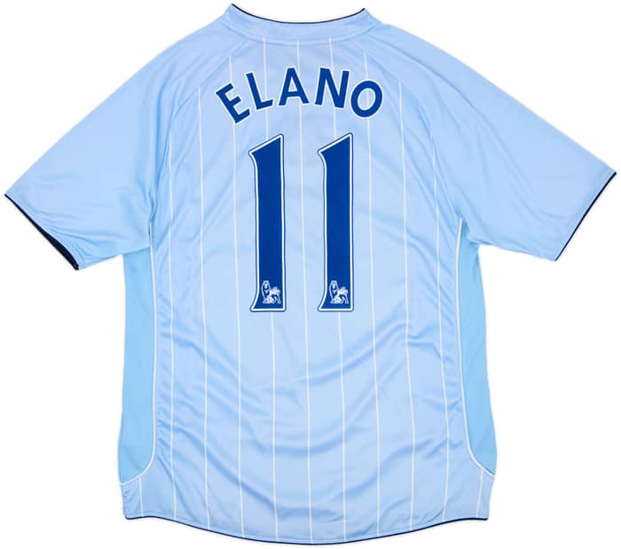 2007-08 Manchester City Home Shirt Elano #11 - 8/10 - (M)