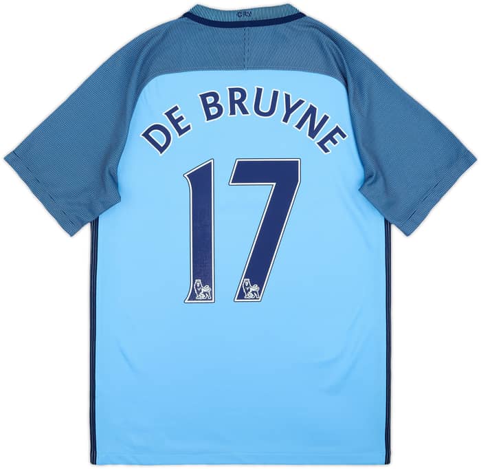2016-17 Manchester City Home Shirt De Bruyne #17 - 9/10 - (S)