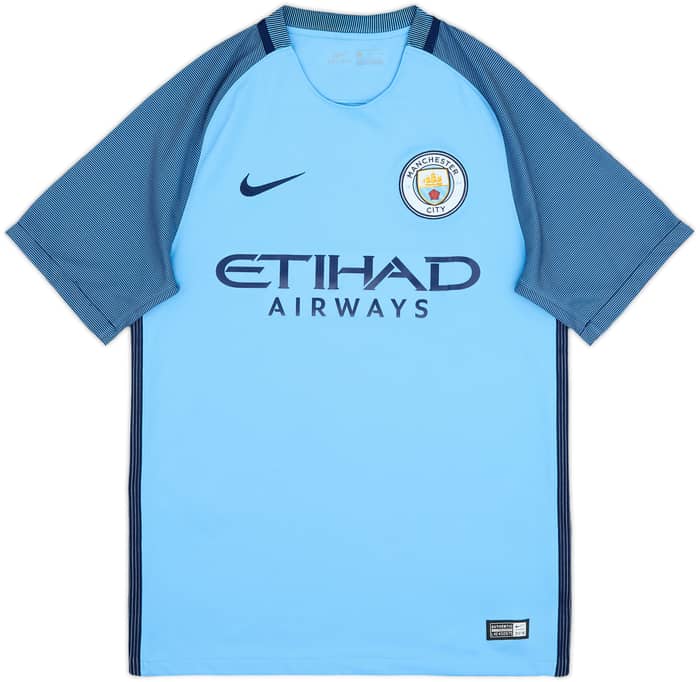 2016-17 Manchester City Home Shirt De Bruyne #17 - 9/10 - (S)