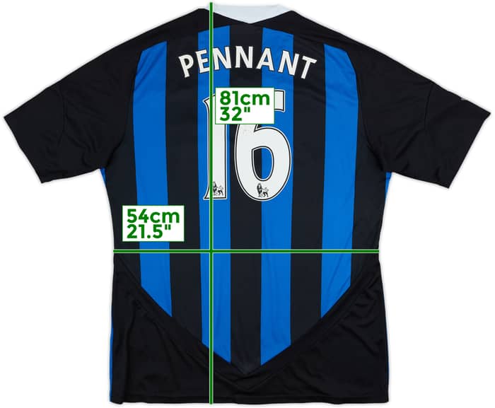 2011-12 Stoke City Away Shirt Pennant #16 - 5/10 - (XL)