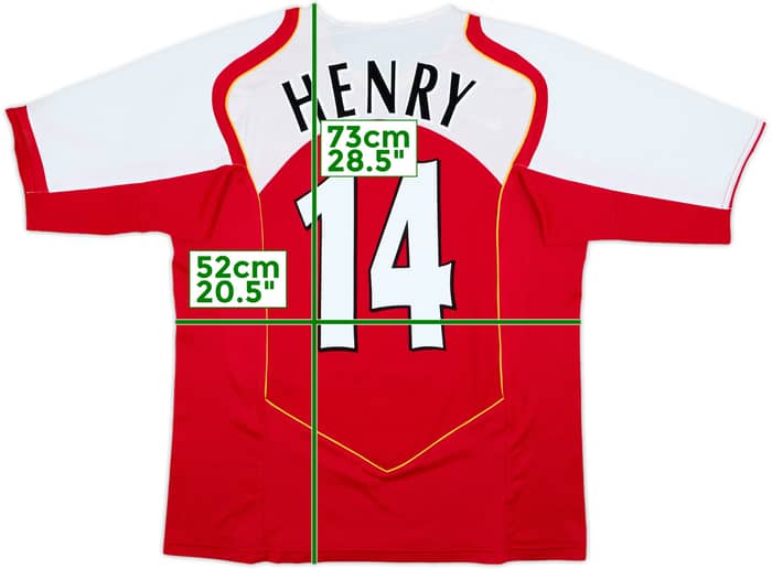 2004-05 Arsenal Home Shirt Henry #14 - 9/10 - (L)