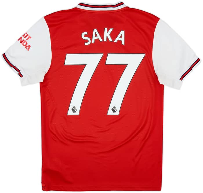 2019-20 Arsenal Home Shirt Saka #77 - 7/10 - (S)