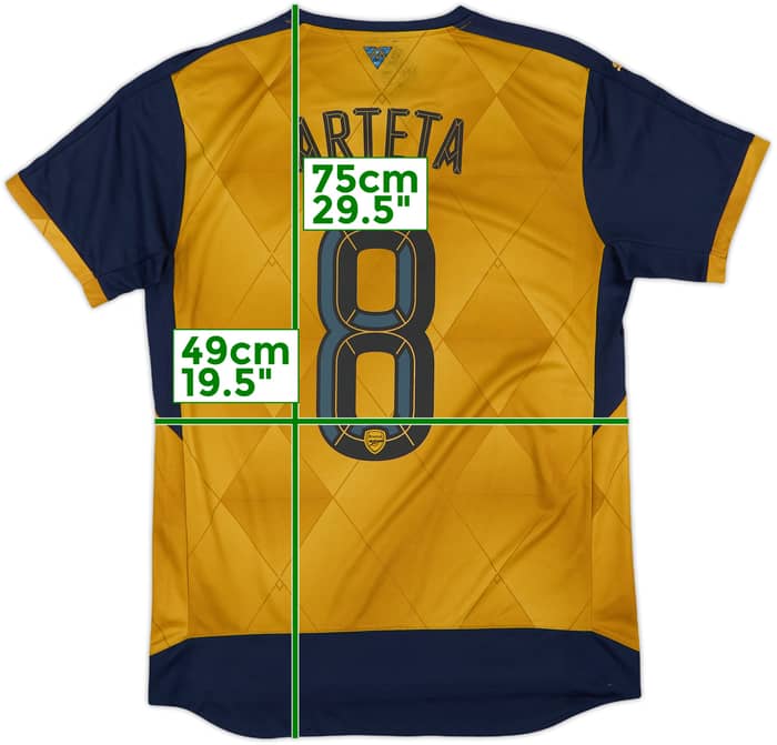 2015-16 Arsenal Away Shirt Arteta #8 - 5/10 - (M)