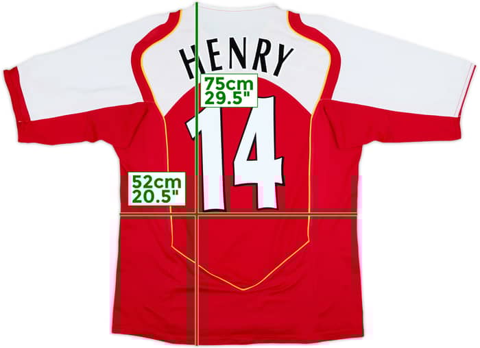 2004-05 Arsenal Home Shirt Henry #14 - 9/10 - (L)