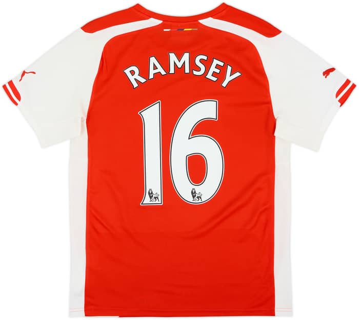 2015-16 Arsenal Home Shirt Ramsey #16 - 8/10 - (S)
