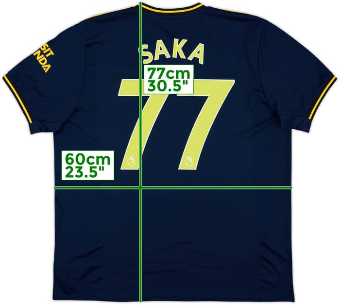 2019-20 Arsenal Third Shirt Saka #77 - 10/10 - (XL)