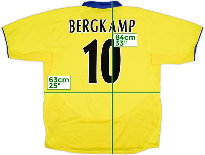 2003-05 Arsenal Away Shirt Bergkamp #10 - 10/10 - (XXL)