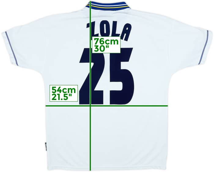 1998-00 Chelsea Away Shirt Zola #25 - 8/10 - (L)